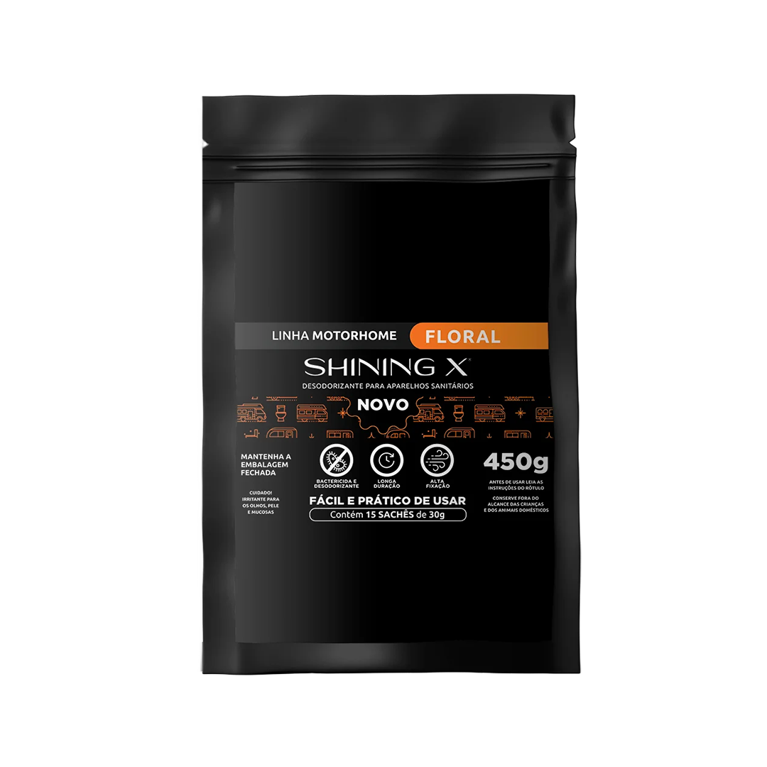 SHININGX02 Floral – Pacote com 15 sachês de 30g
