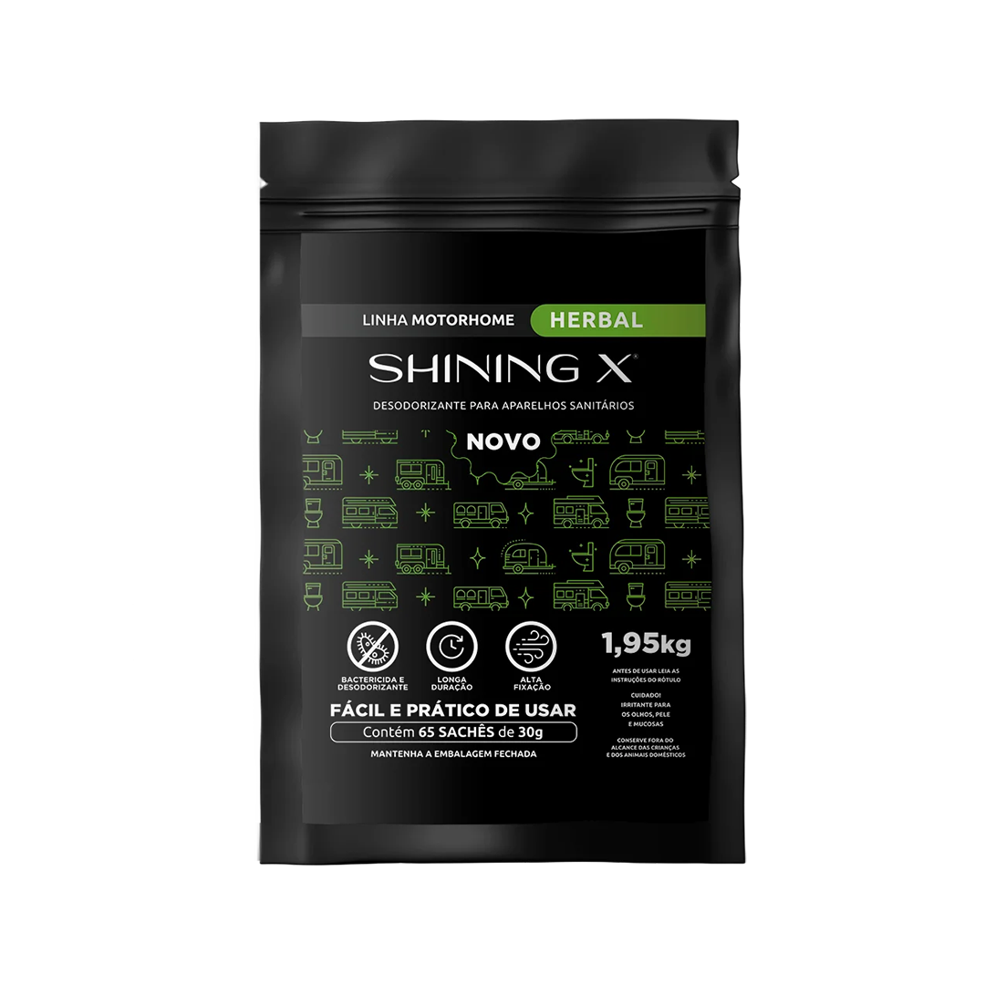 SHININGX07 Herbal - Pacote com 65 sachês de 30g