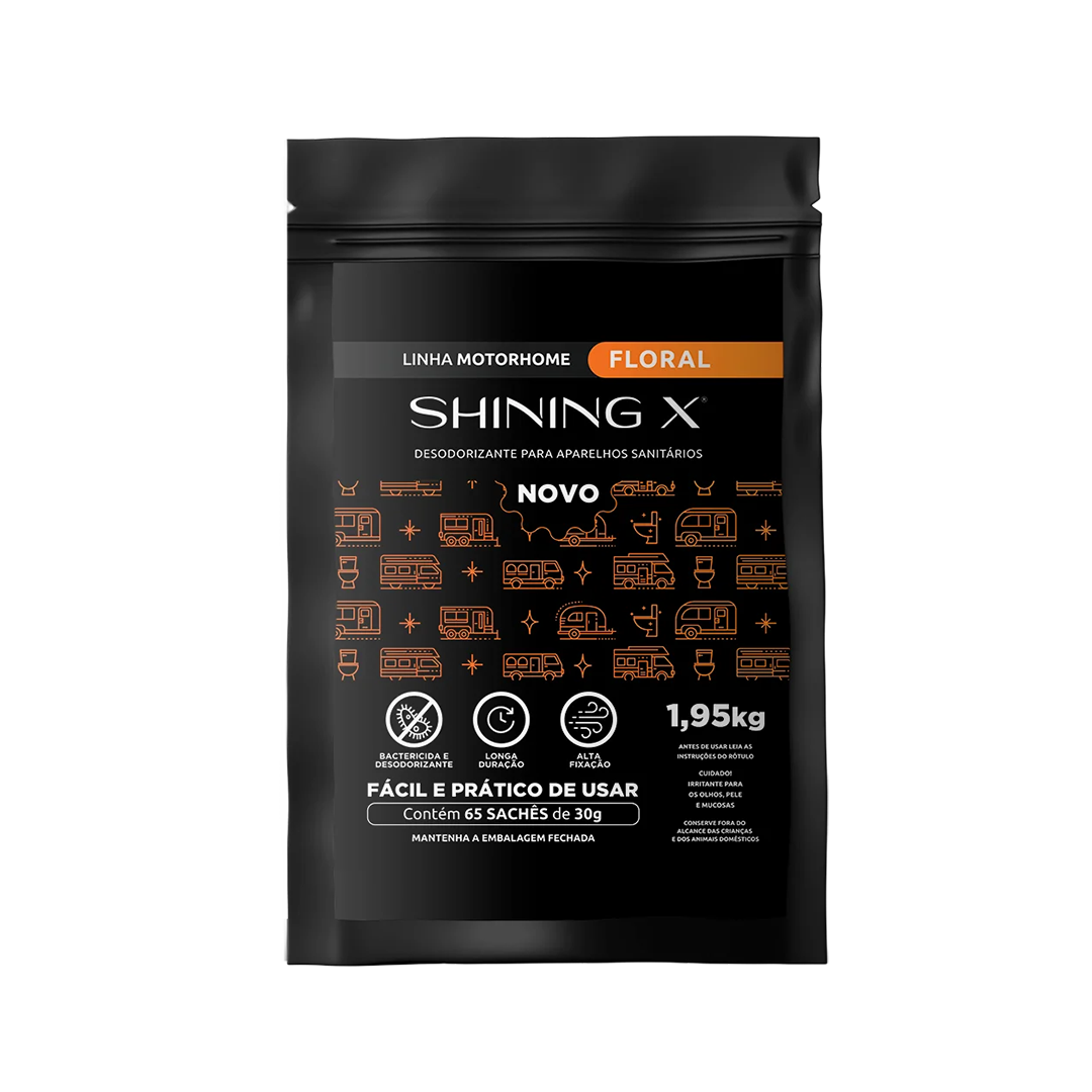 SHININGX08 Floral - Pacote com 65 sachês de 30G
