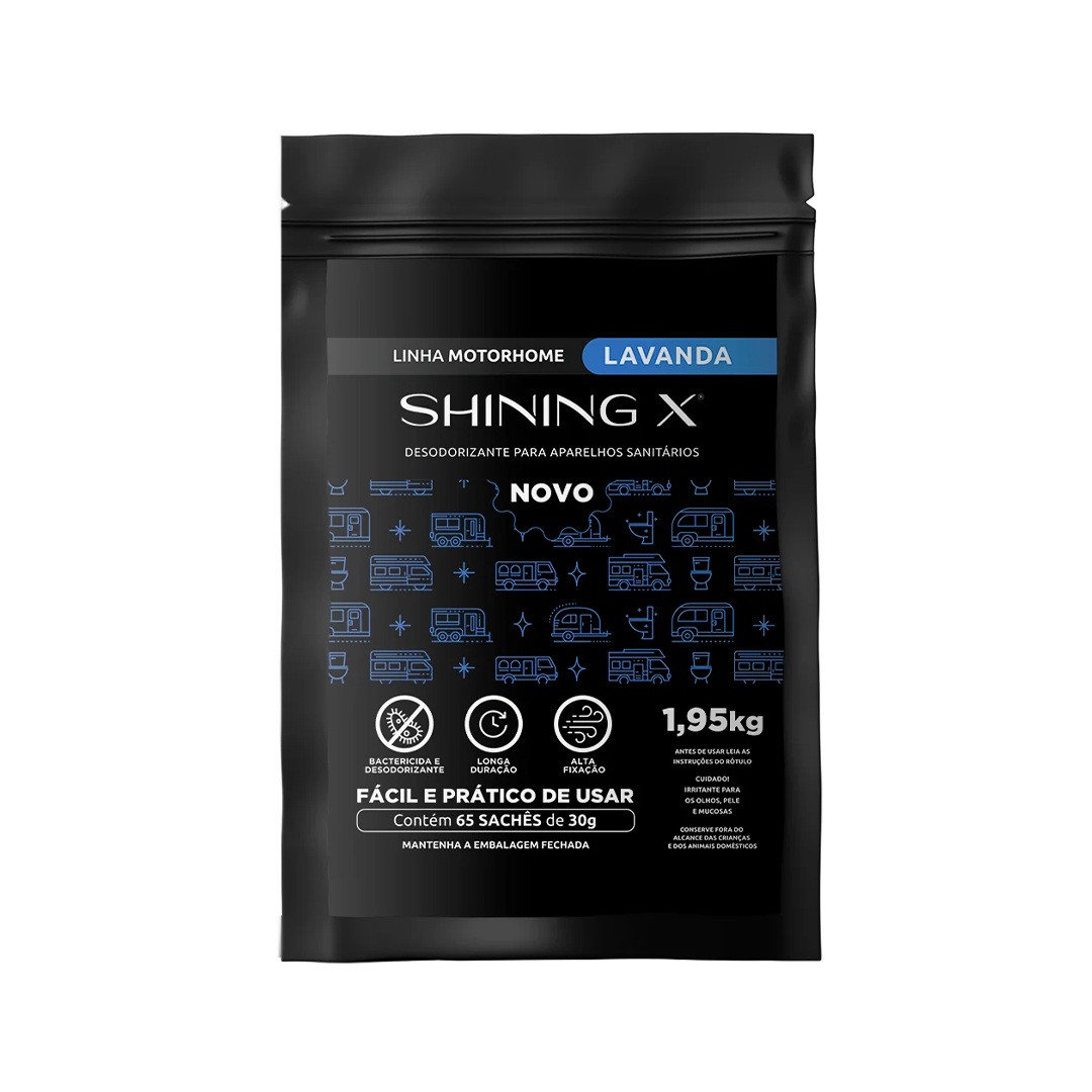 SHININGX09 Lavanda - Pacote com 65 sachês de 30g